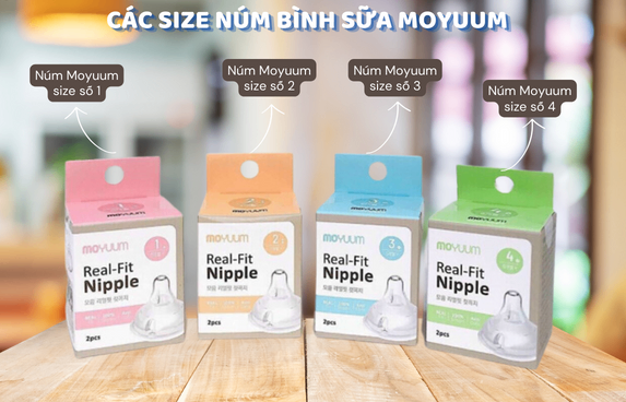 Núm ty bình sữa Moyuum