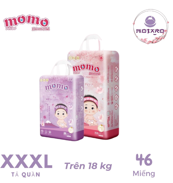 Bỉm Tã Quần Momo Diamond size XXXL