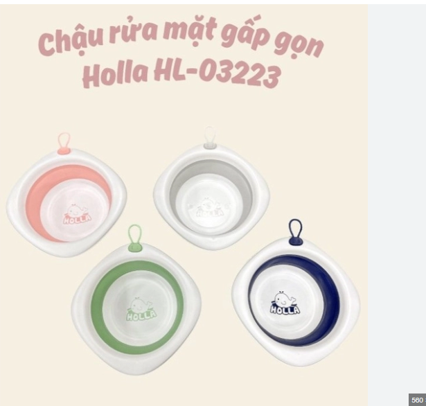 Chậu rửa mặt gấp gọn Holla