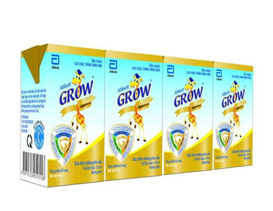 Sữa uống Abbott Grow Gold hương Vani 110ml(vỉ 4 hộp)