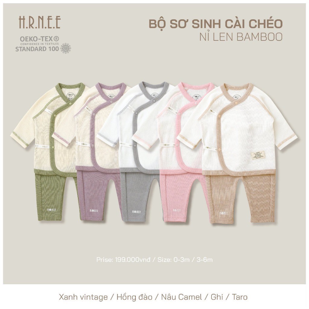 Bộ ss cài chéo nỉ len Bamboo