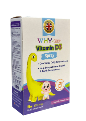 Vitamin D3 Spray Why-Kids 15ml (từ sơ sinh)