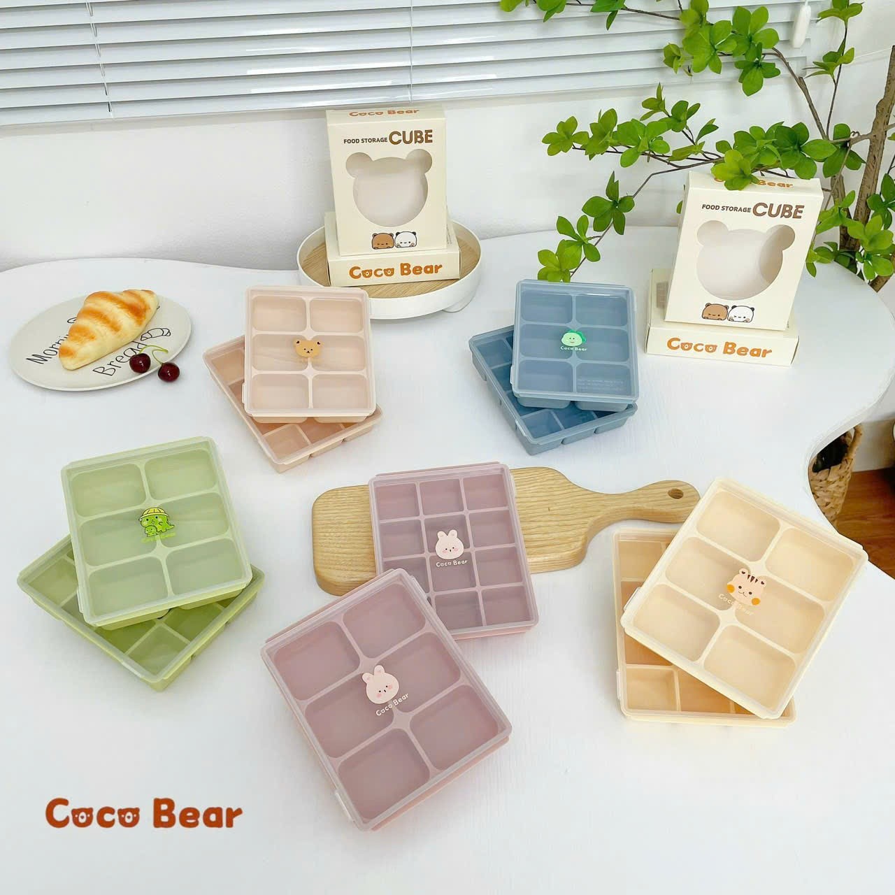 Khay trữ đông đế silicon Coco Bear