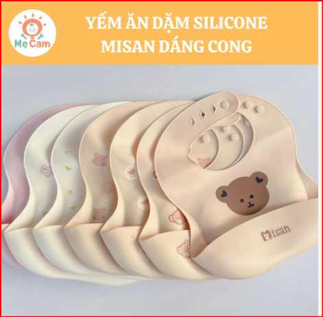 Yếm ăn dặm silicone Misan