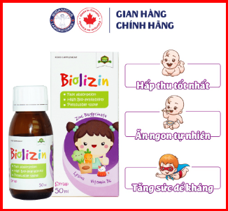 Kẽm hữu cơ Biolizin Aplicaps by Clover 50ml