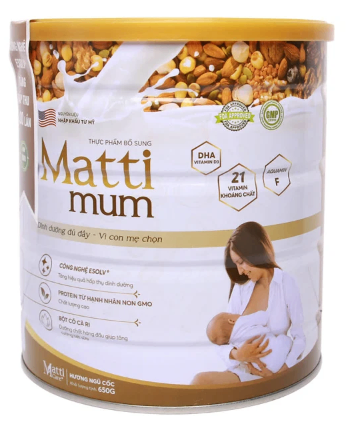 Sữa hạt lợi sữa cho mẹ sau sinh Matti Mum 650g