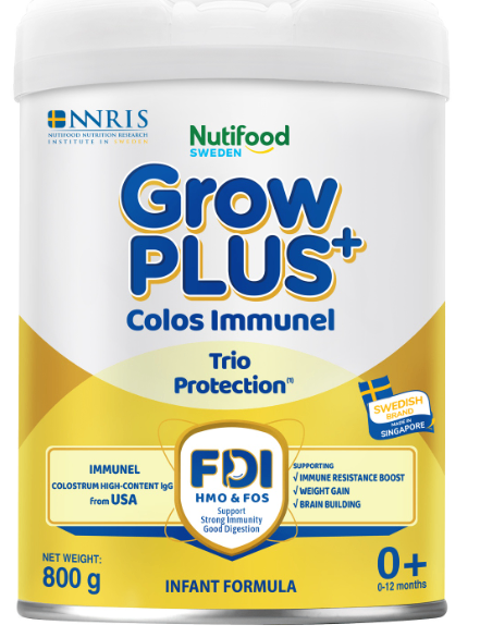 Sữa GrowPlus+ Colos Immunel 0+, 800g (0-12 tháng)