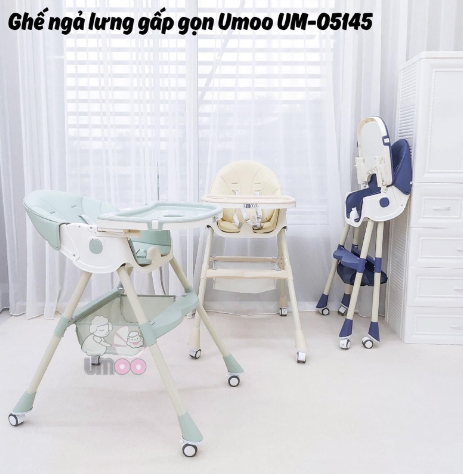 Ghế ăn dặm ngả lưng gấp gọn UMOO-05145