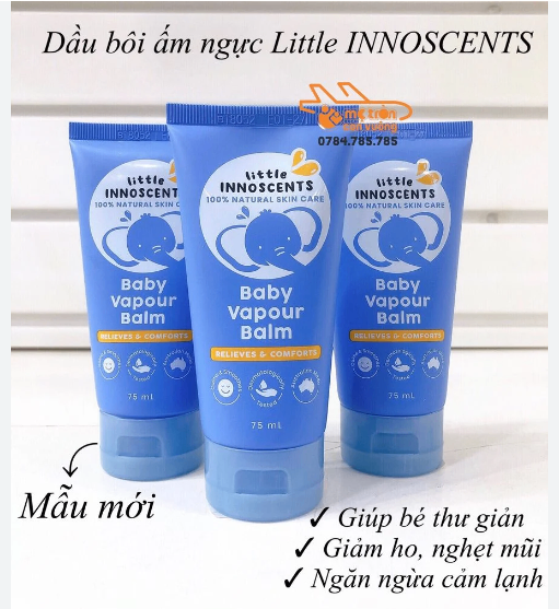 Dầu ấm ngực Organic Little Innoscent 75ml