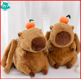 Balo gấu Capybara nâu