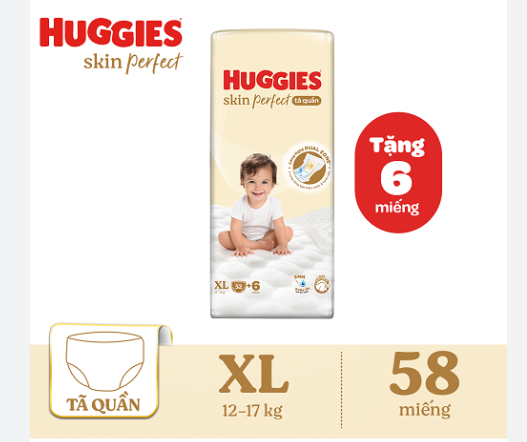 Bỉm - Tã quần Huggies Skin Perfect XL52