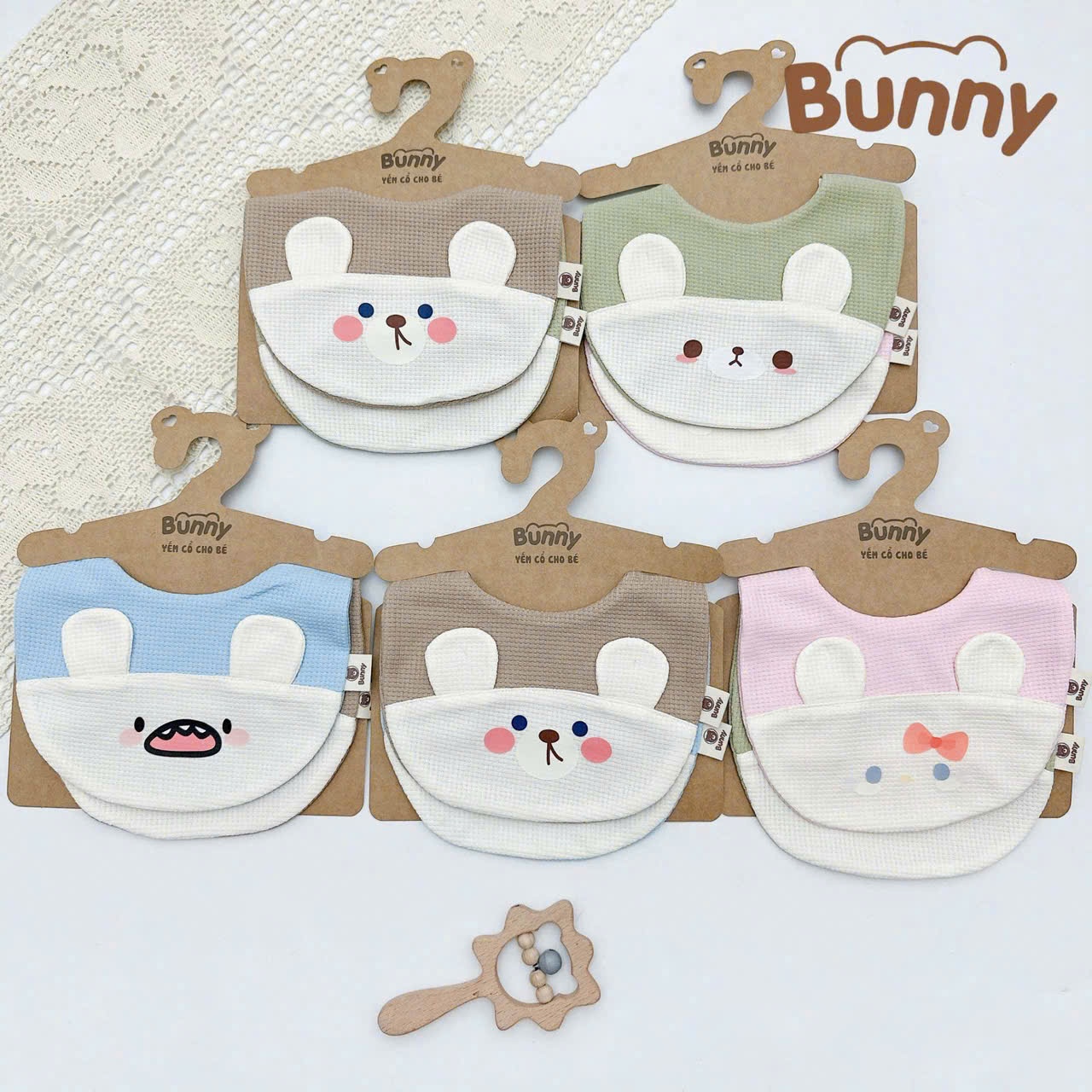 Sét 2 yếm xô Bunny