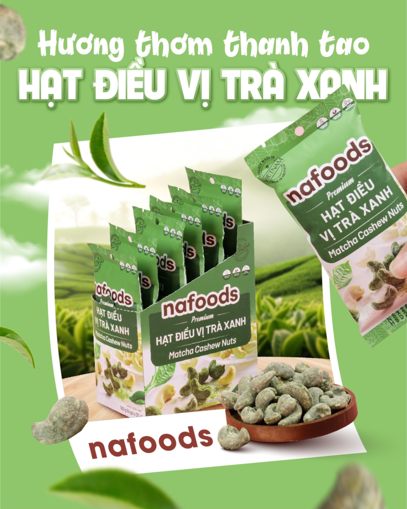 Hạt Điều Trà Xanh NF 30gr