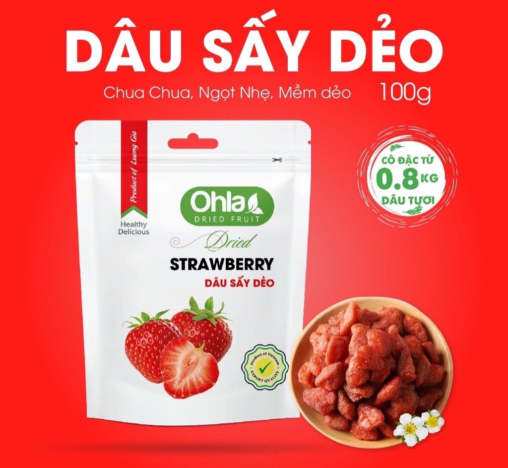 Dâu Tây Sấy Dẻo LG 100gr