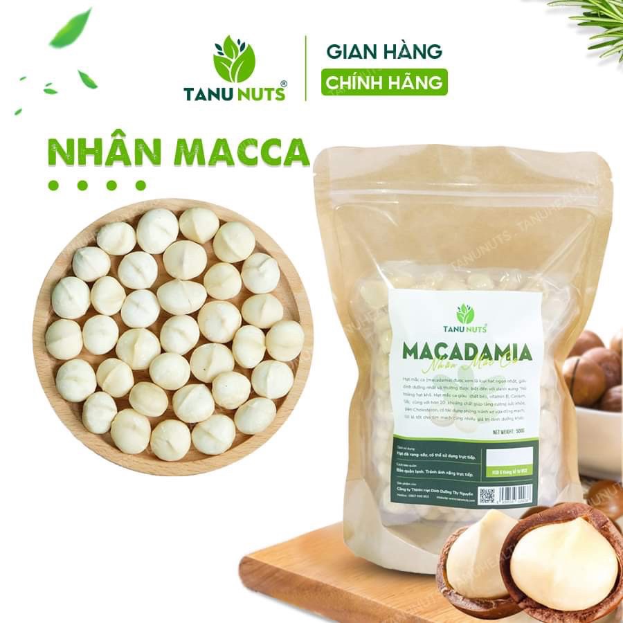 Macca Tách Vỏ Nhân Nguyên Túi 500g