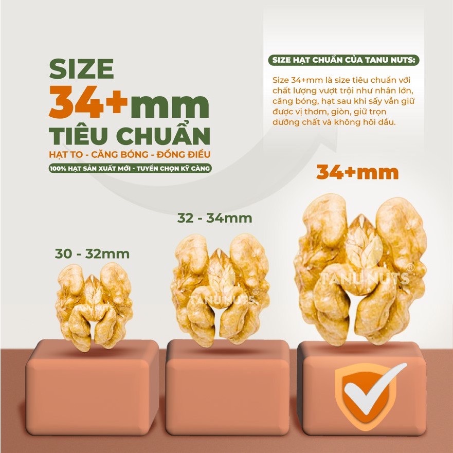 Nhân Hạt Óc Chó Tách Vỏ TN Hộp 250gr