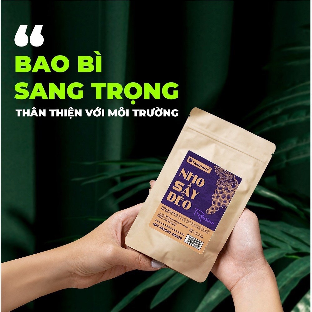 Nho Khô Sấy Dẻo TN Túi 400gr