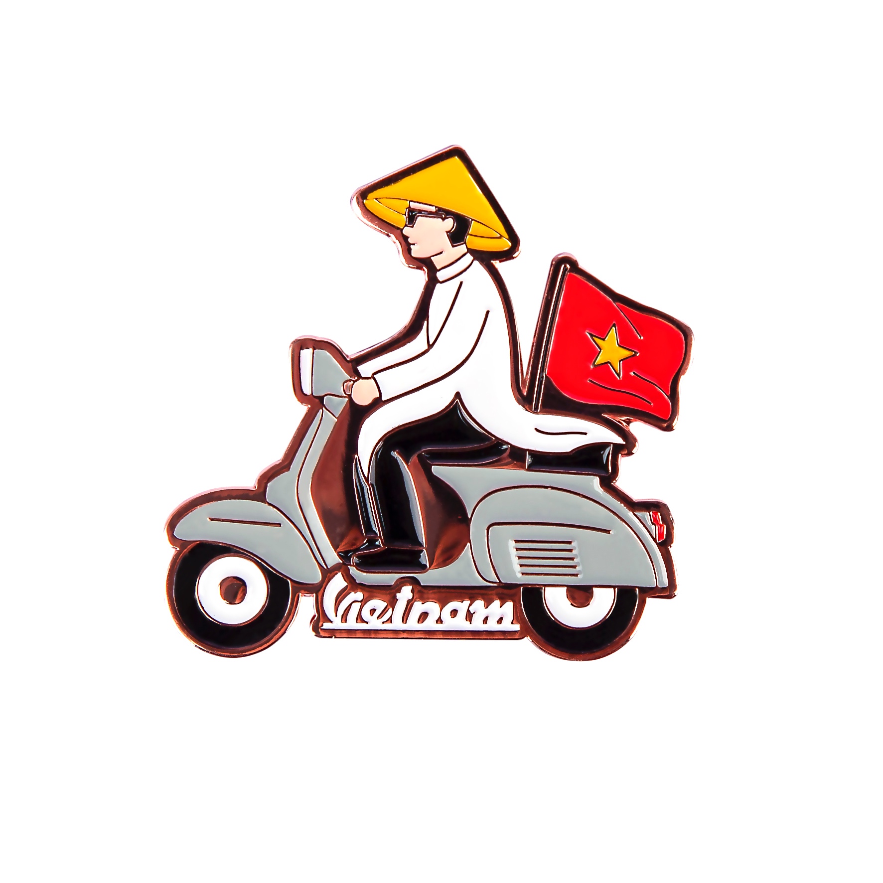 Huy Hiệu Nam Áo Dài Vespa