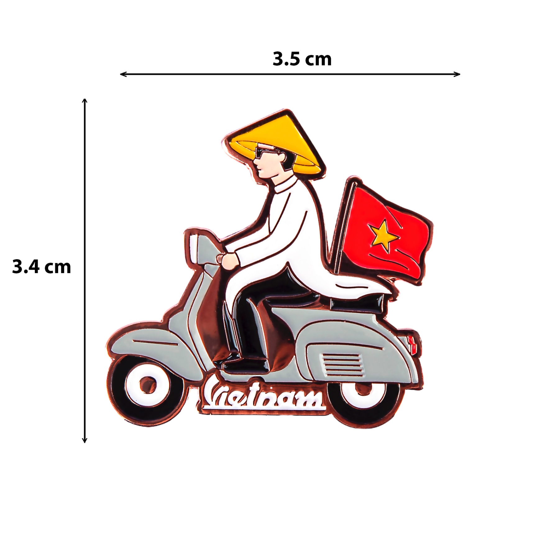 Huy Hiệu Nam Áo Dài Vespa