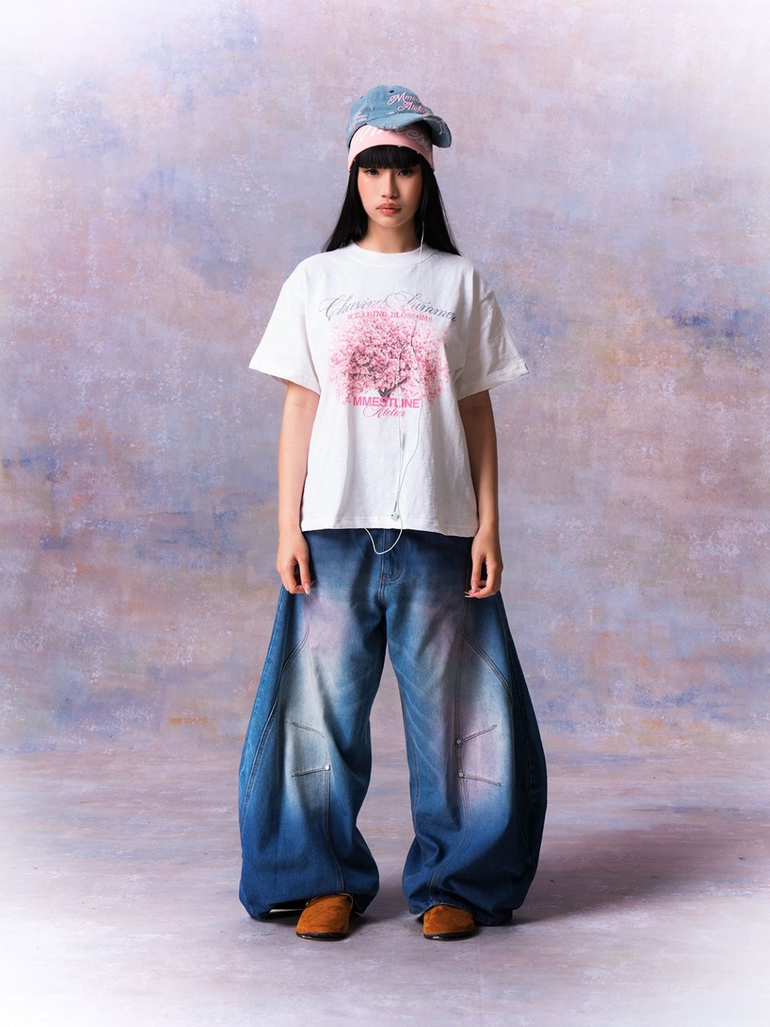 [PREMIUM] MMESTLINE "BLOSSOM" BOXY TEE
