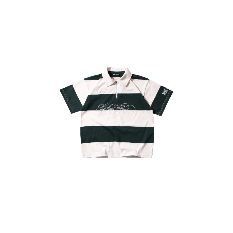 [PREMIUM] MMESTLINE "RUBY" QUARTER ZIP BOXY POLO