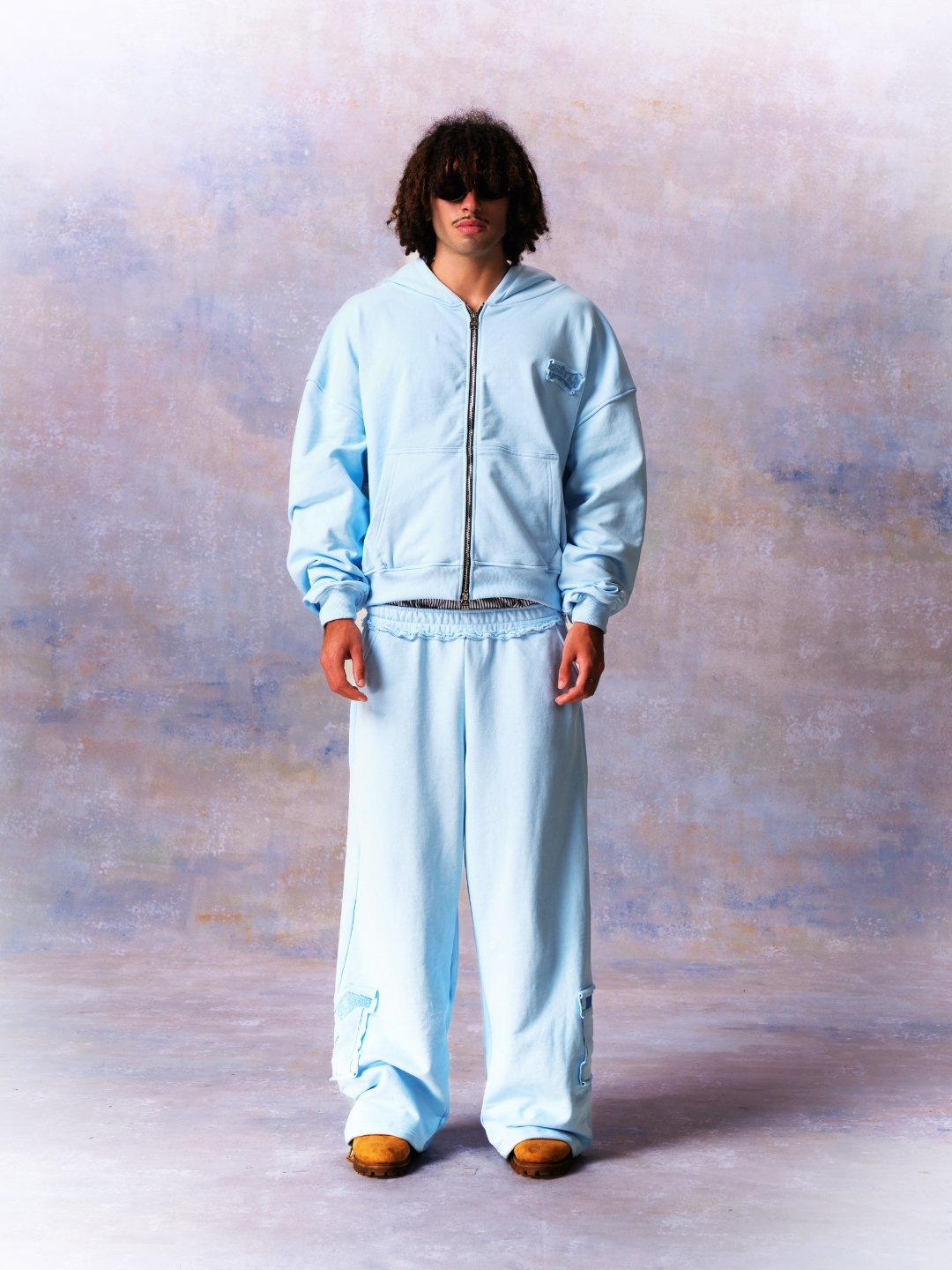 [PREMIUM] MMESTLINE "SKYLIGHT" HOODIE ZIP / BLUE PASTEL