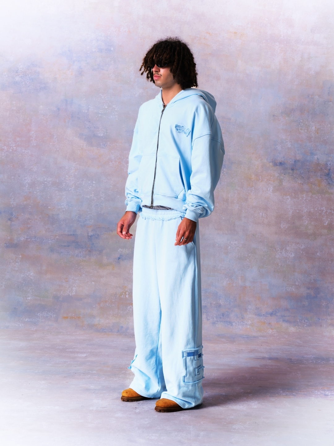 [PREMIUM] MMESTLINE "SKYLIGHT" HOODIE ZIP / BLUE PASTEL