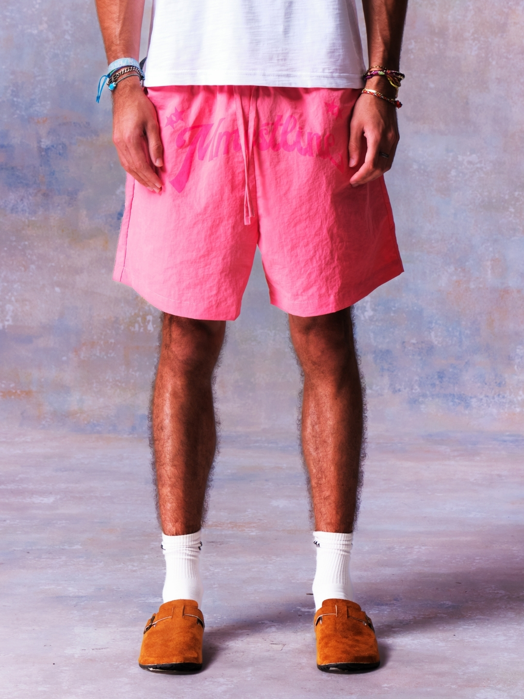 MMESTLINE "DAYDREAM" TRACK SHORT / PINK