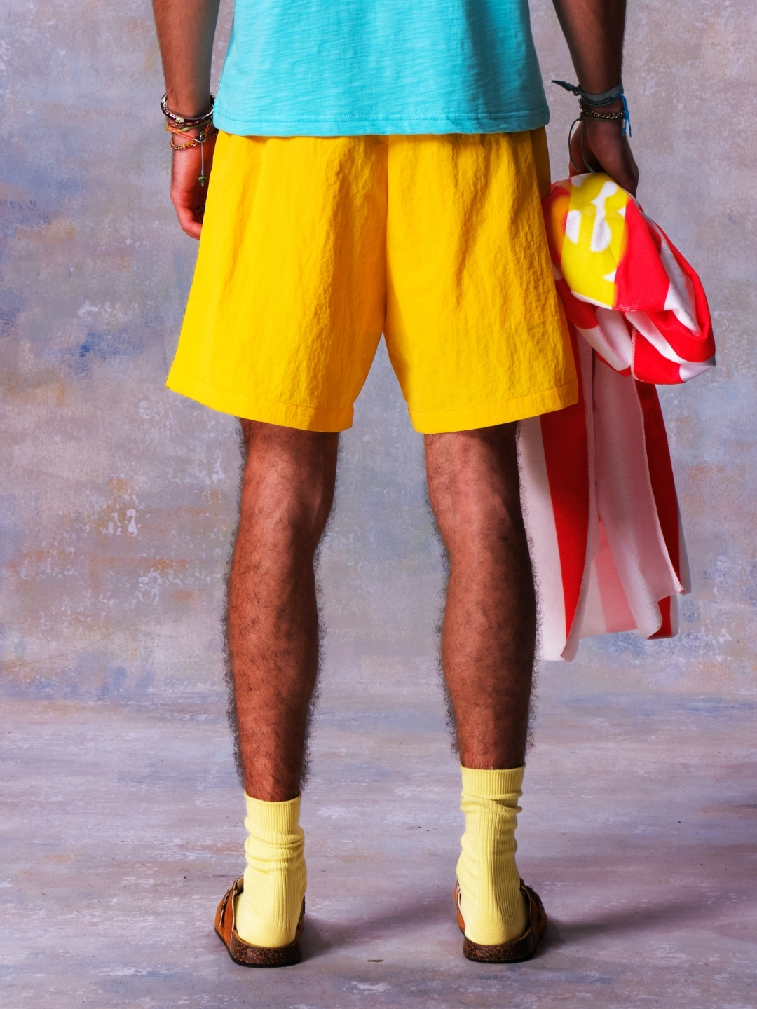 MMESTLINE "DAYDREAM" TRACK SHORT / YELLOW