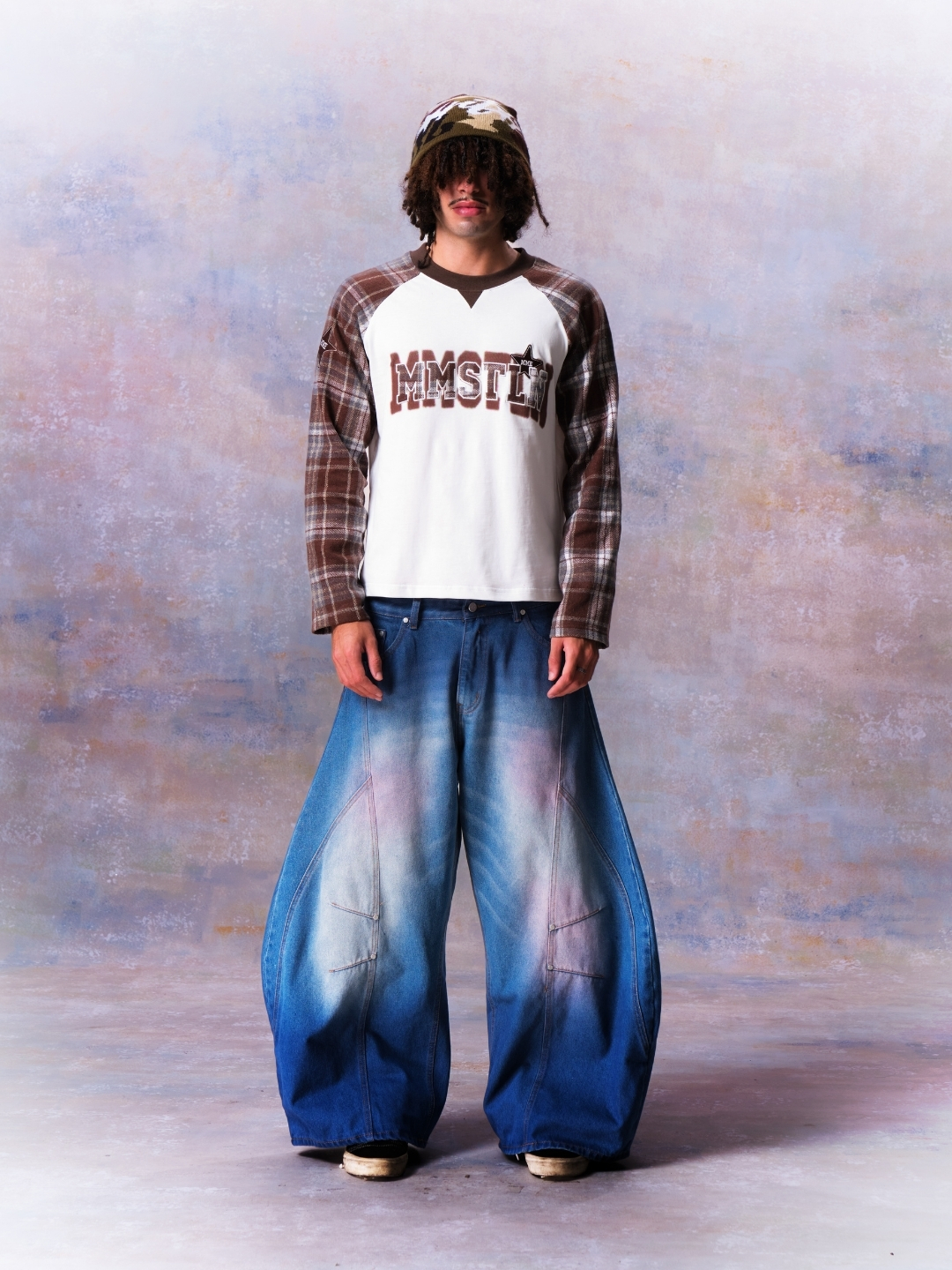 MMESTLINE "DUNE" RAGLAN LONGSLEEVE / BROWN