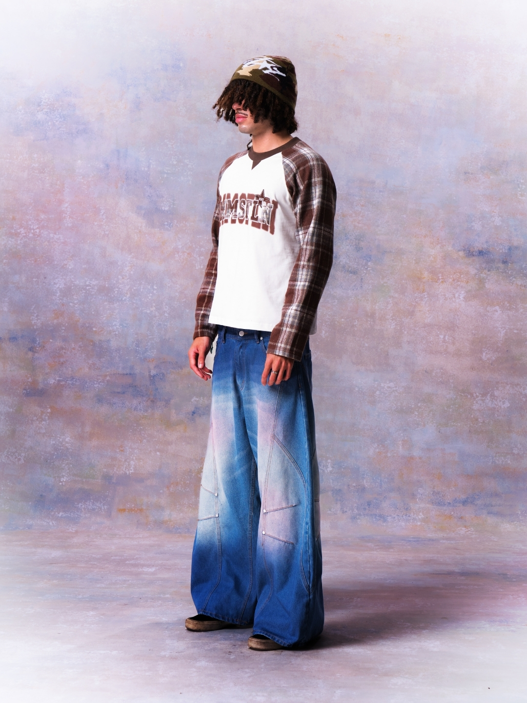 MMESTLINE "DUNE" RAGLAN LONGSLEEVE / BROWN
