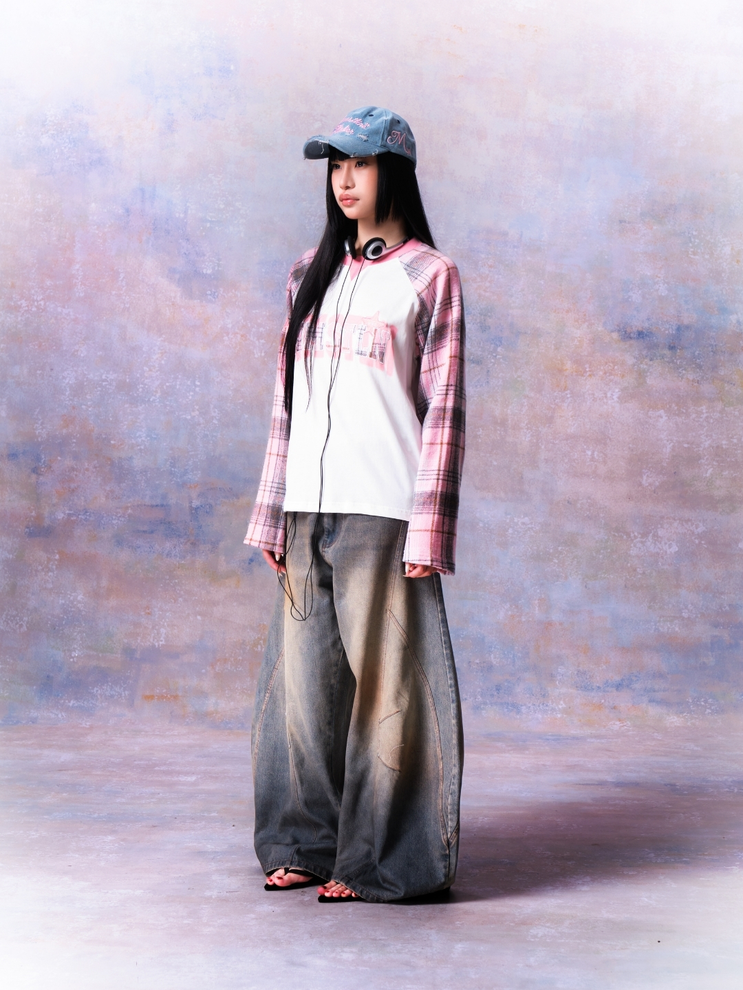MMESTLINE "DUNE" RAGLAN LONGSLEEVE / PINK