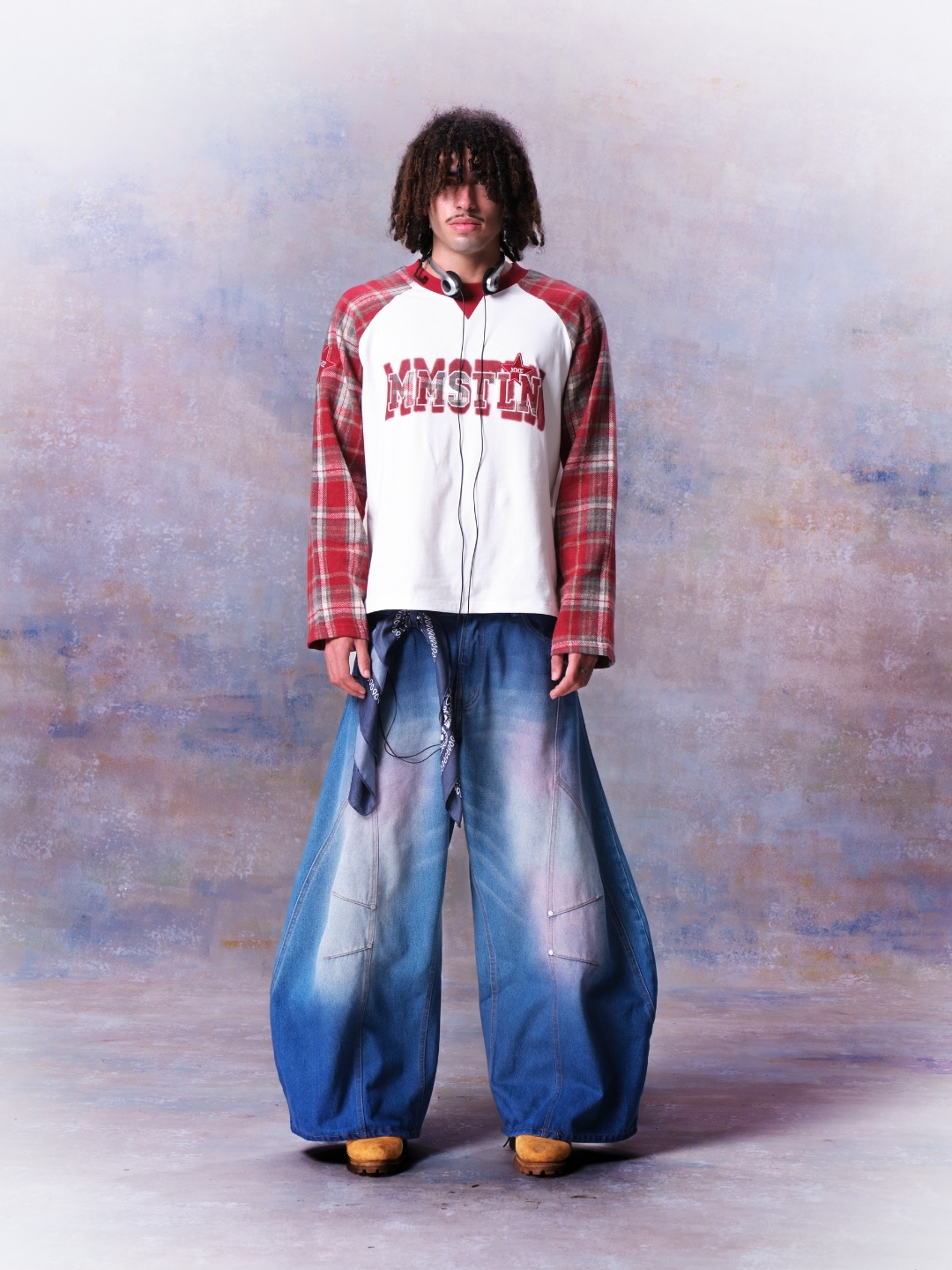 MMESTLINE "DUNE" RAGLAN LONGSLEEVE / RED