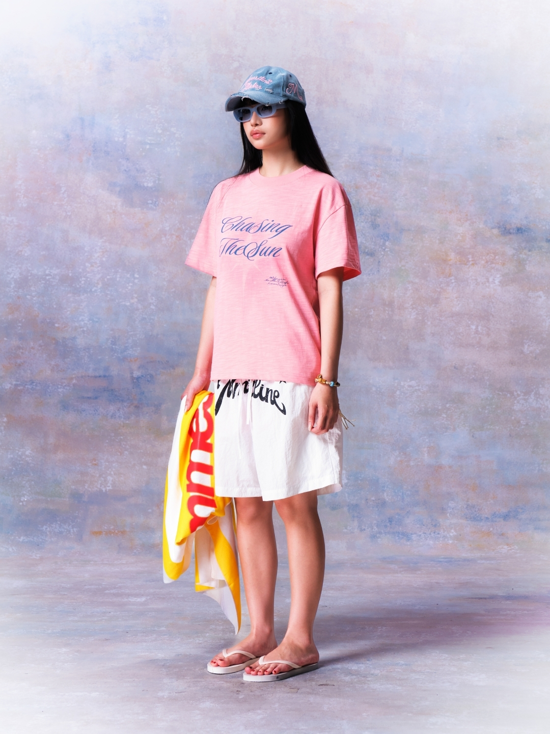 MMESTLINE "SOLAR" REGULAR TEE / PINK
