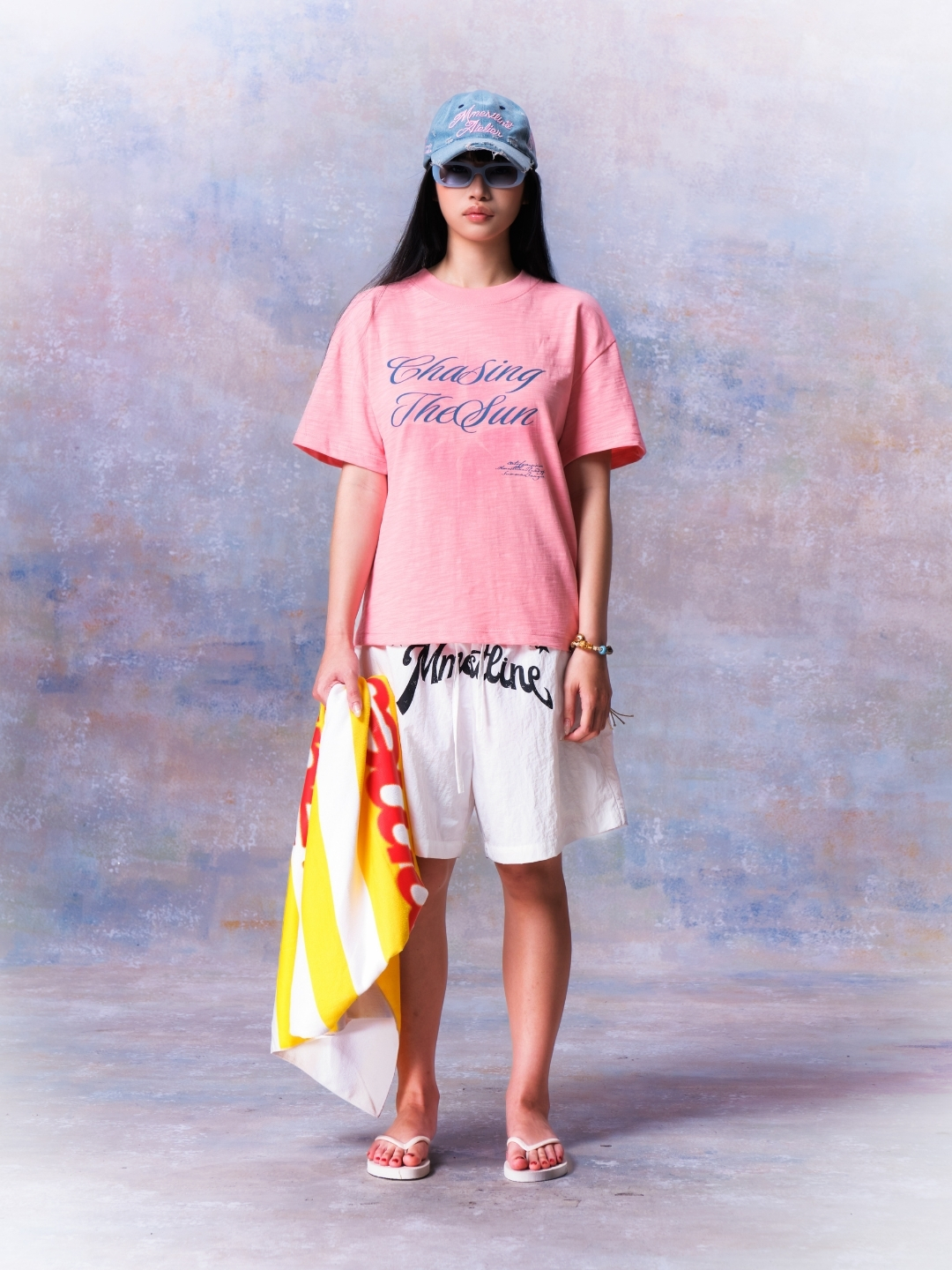 MMESTLINE "SOLAR" REGULAR TEE / PINK