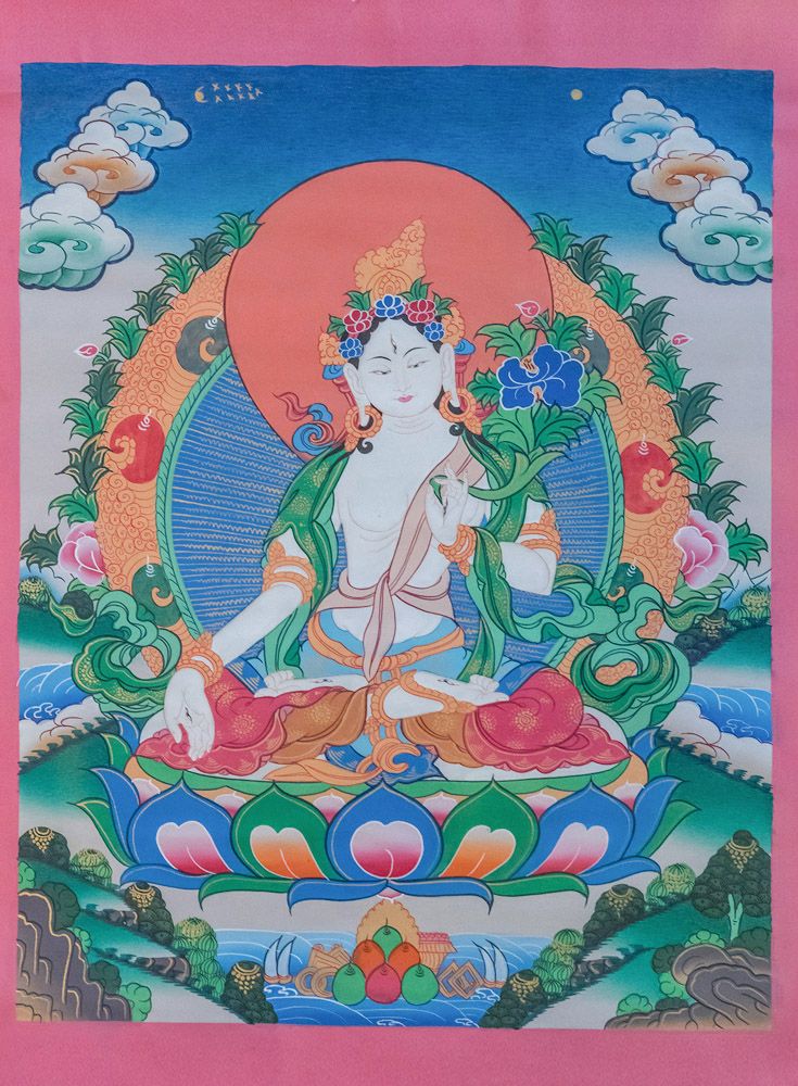 TRANH BẠCH TARA 38*50