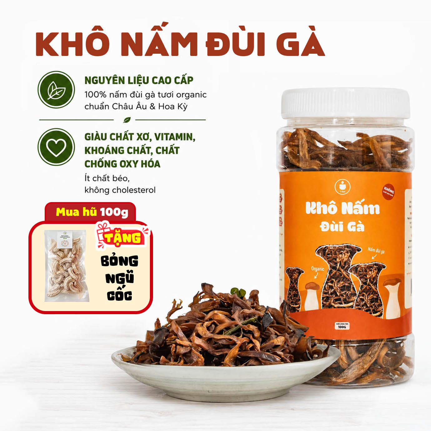 KHÔ NẤM ĐÙI GÀ