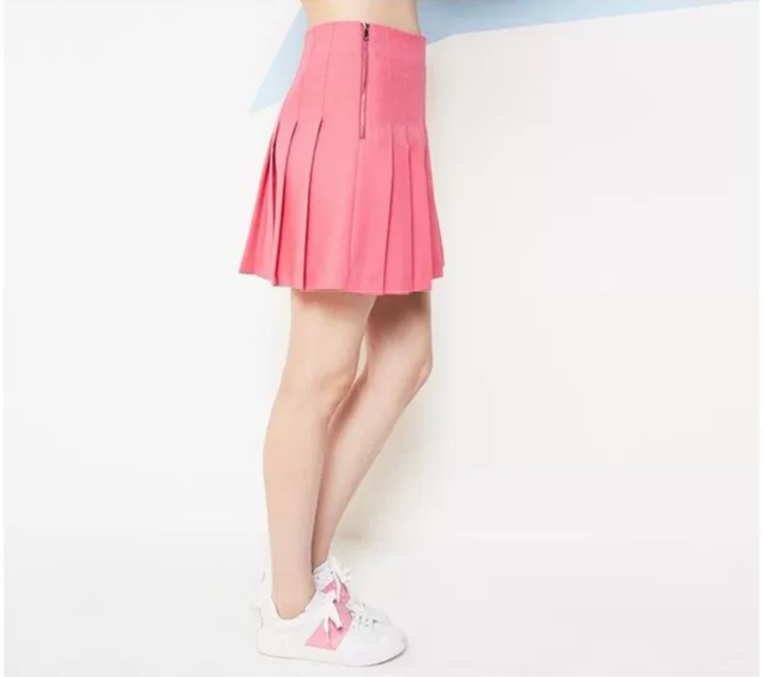 Set natalie màu hồng phấn, áo dáng croptop và chân váy xếp ly cạp cao cực  tôn dáng | Shopee Việt Nam