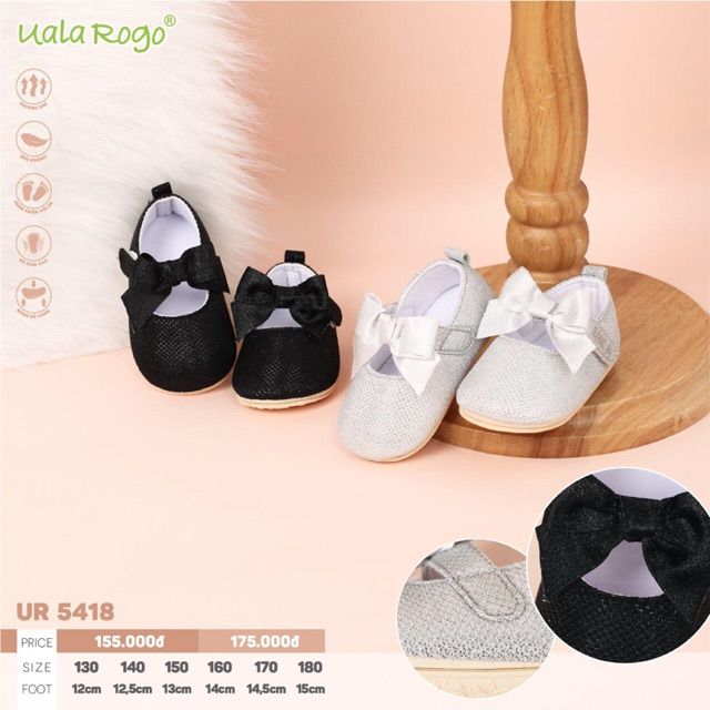 Uala rogo Giầy tập đi bé gái 5418