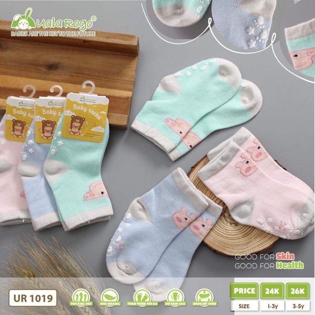 Uala rogo Tất baby socks (1-3-5Y) 1