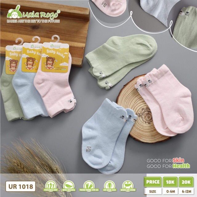 Uala rogo Tất baby socks (0-6-12) 3