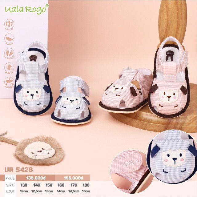 Uala rogo Dép tập đi mặt cừu