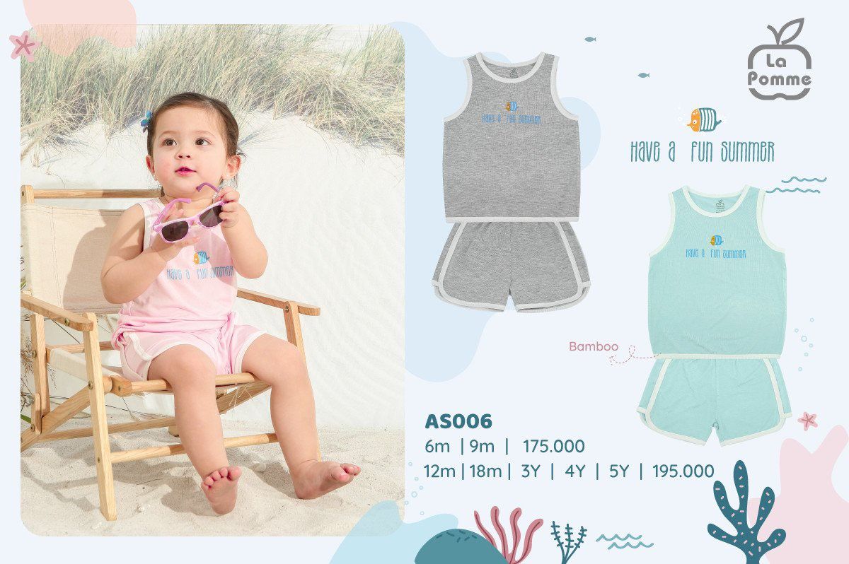 Lapome - Bộ ba lỗ chú cá mùa hè AS006