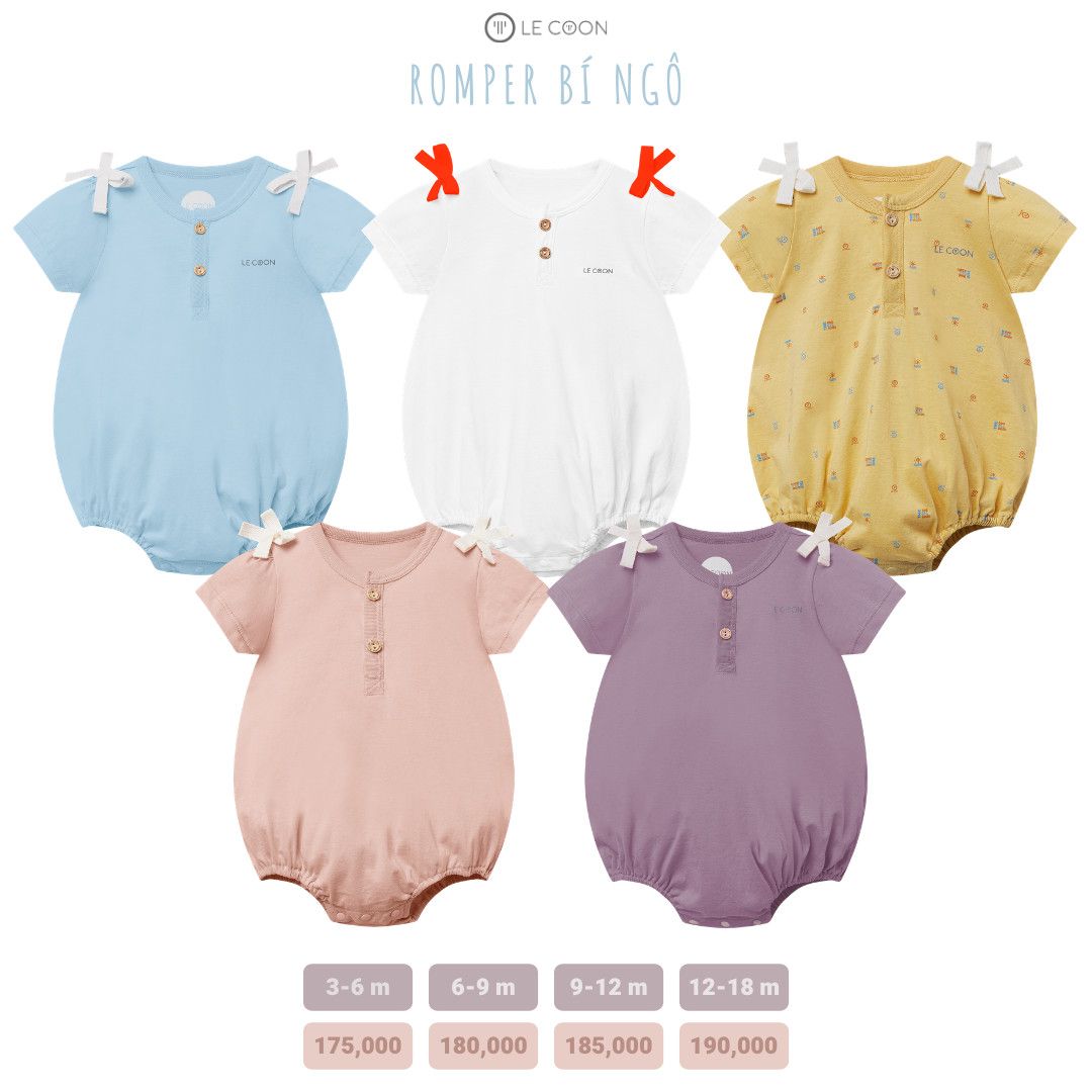 Le coon - Body romper bí ngô LC0659