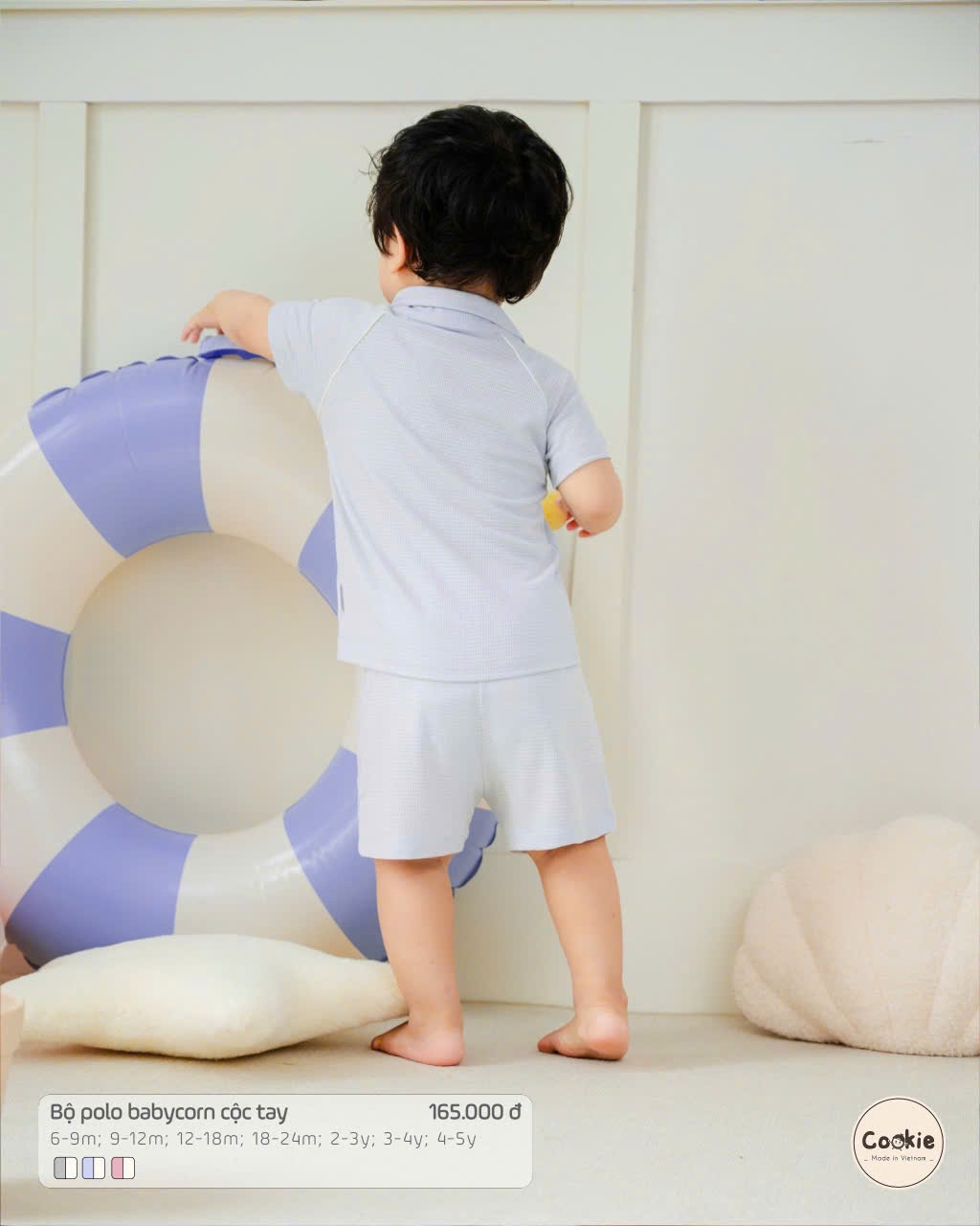 Cookie - Bộ Polo BabayCorn cộc tay CK10186