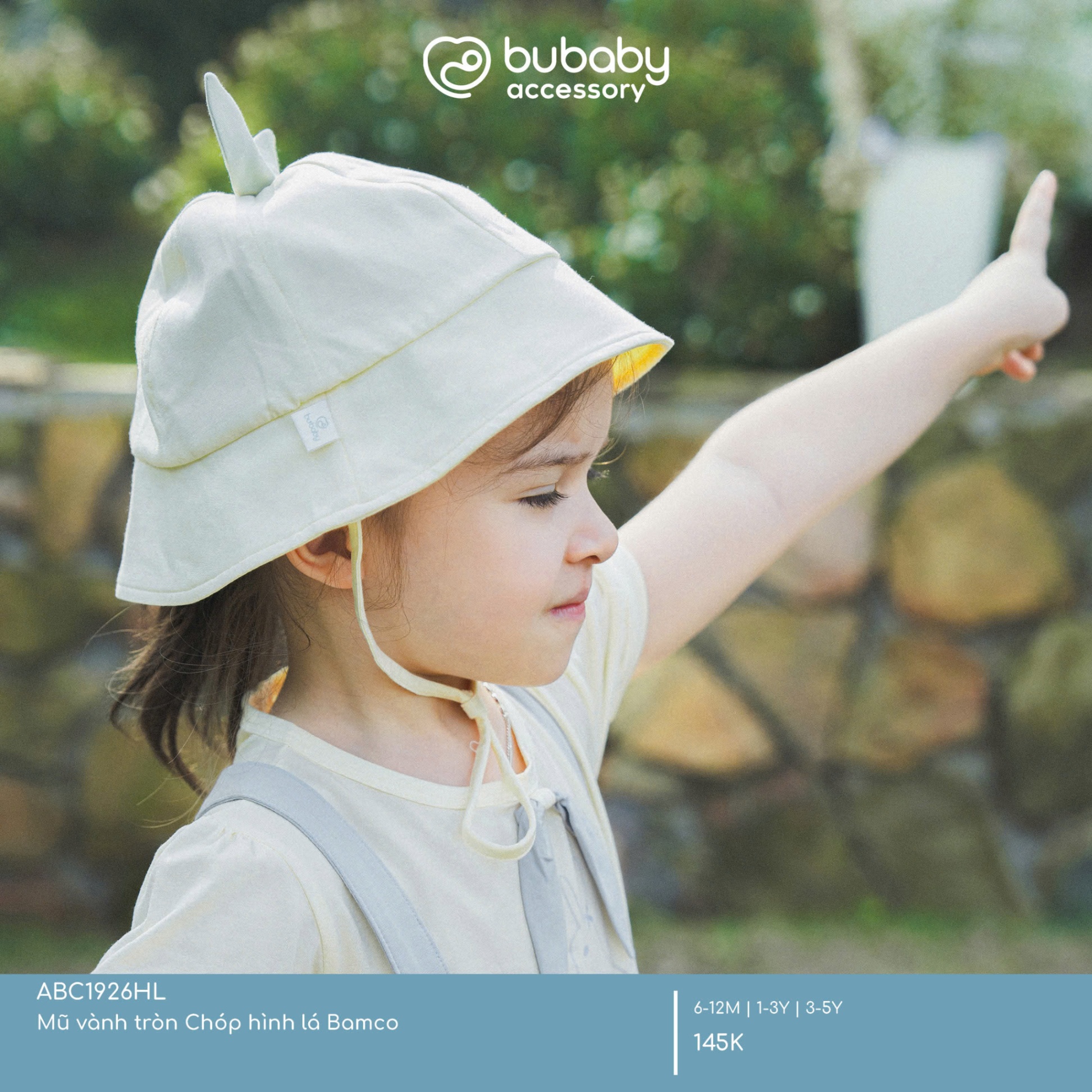 Bu baby - Mũ vành tròn Chóp hình lá Bamco ABC1926HL