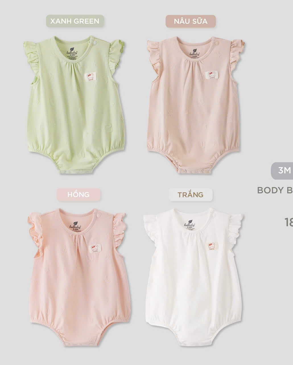 Lullaby - Bộ Body BG cộc tay NH433N
