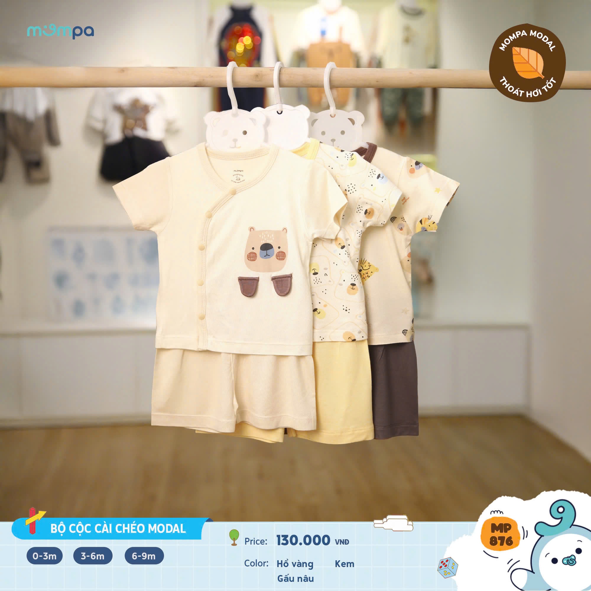 Mompa - Bộ cộc cài chéo Modal MP876