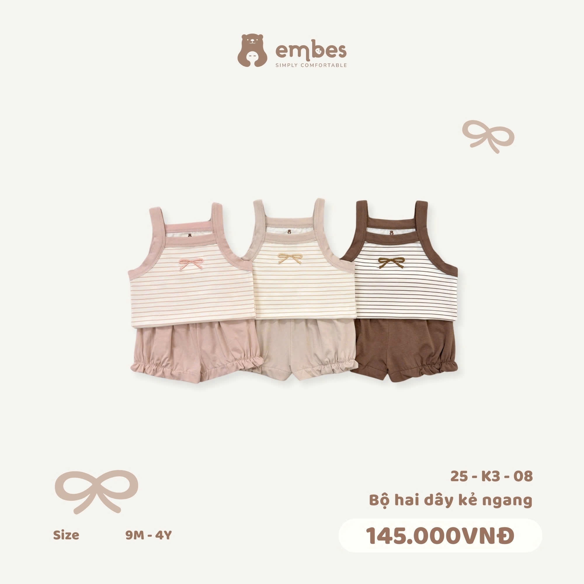 Embes - Bộ hai dây kẻ ngang EBS25-K3-08