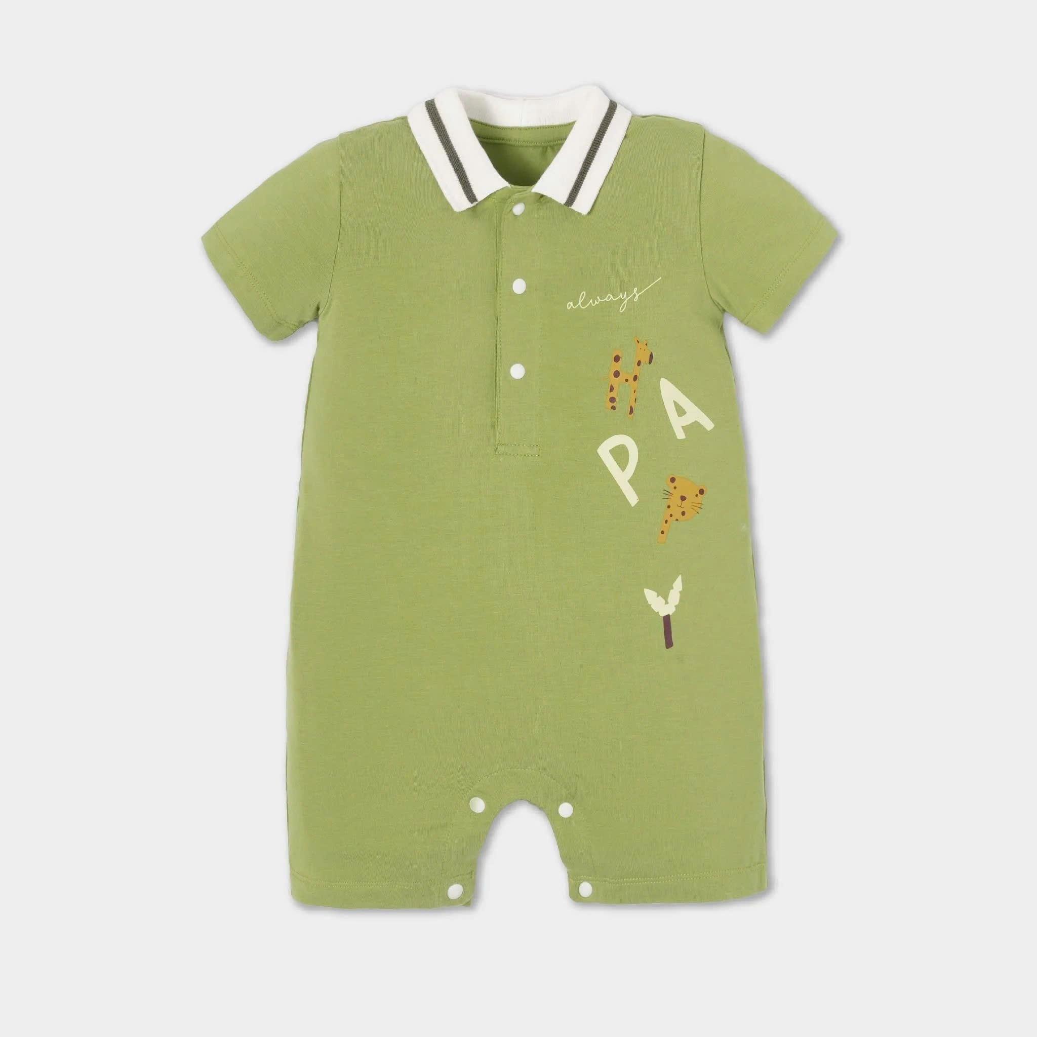 La Pomme Sale - Bộ Body liền cộc tay Cổ Đức Happy LP22016